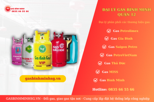 Đại lý Gas Bình Minh Quận 12