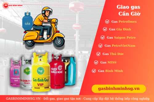 Đại lý giao gas thay gas tận nhà huyện Cần Giờ 