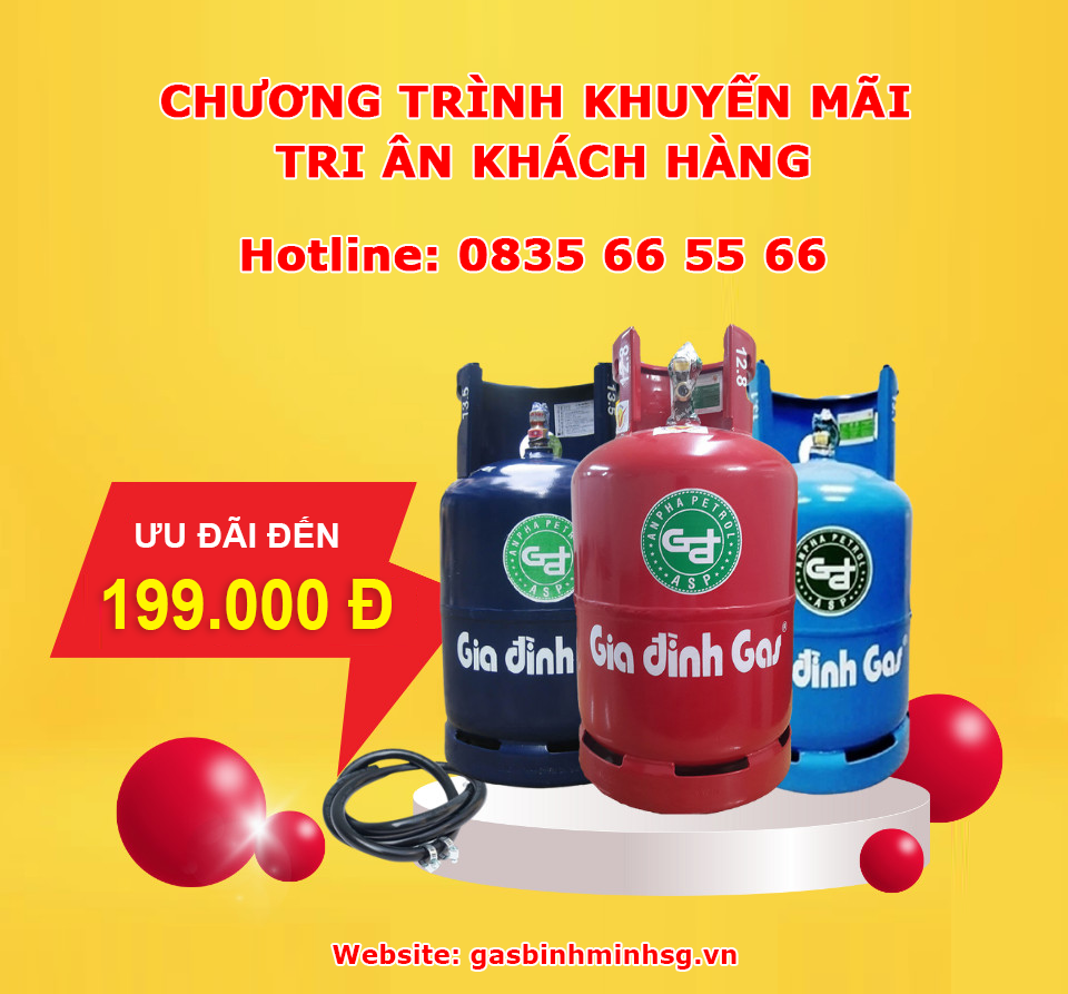 Giá Bình Gas Tháng 9 - Khuyến Mãi Lớn Tại GASBINHMINHSG.VN