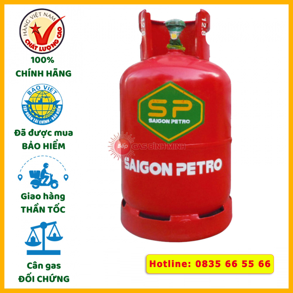 bình gas Saigon Petro đỏ 12kg