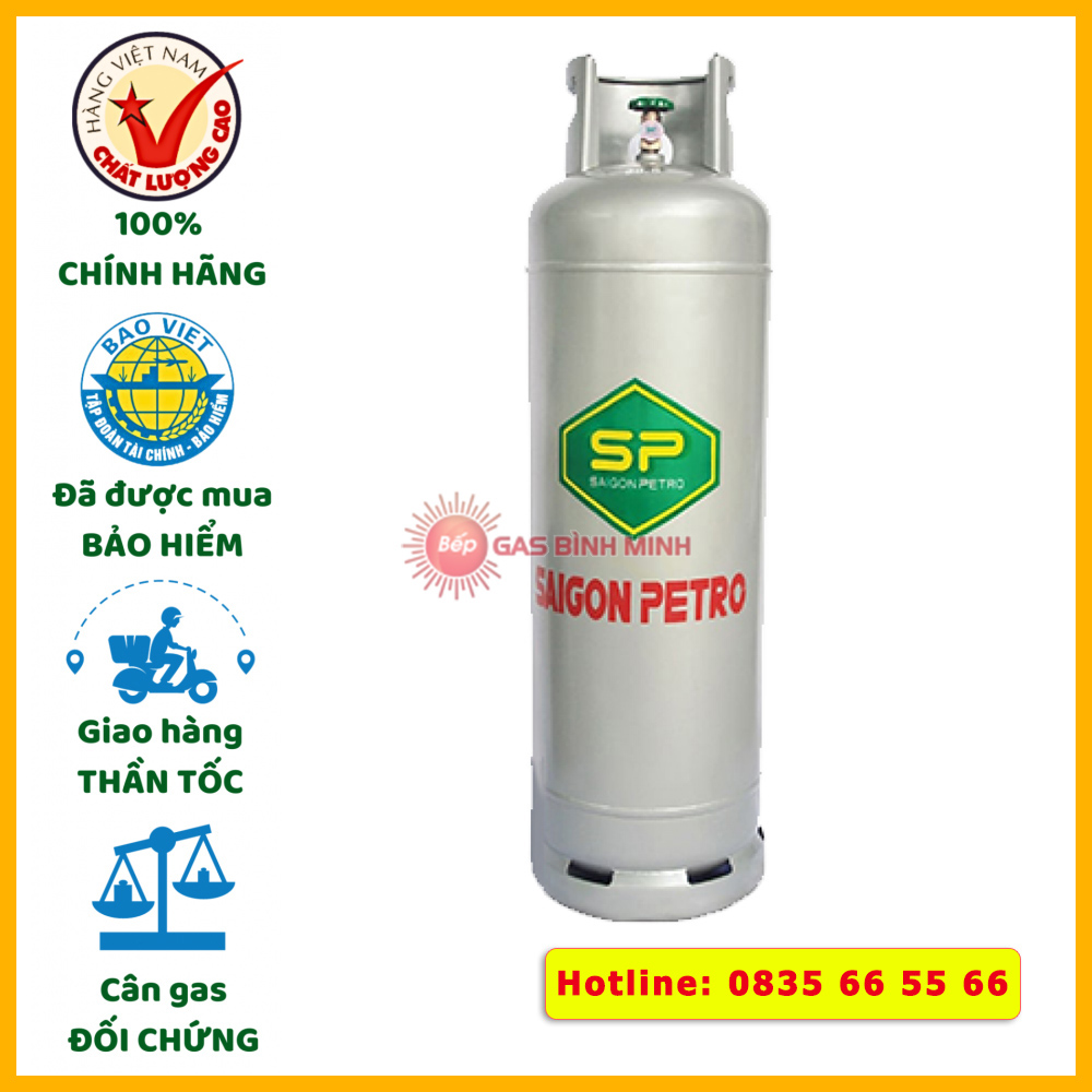 bình gas Saigon Petro xám 45kg