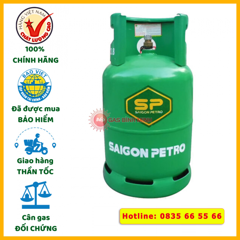 bình gas Saigon Petro xanh lá 12kg