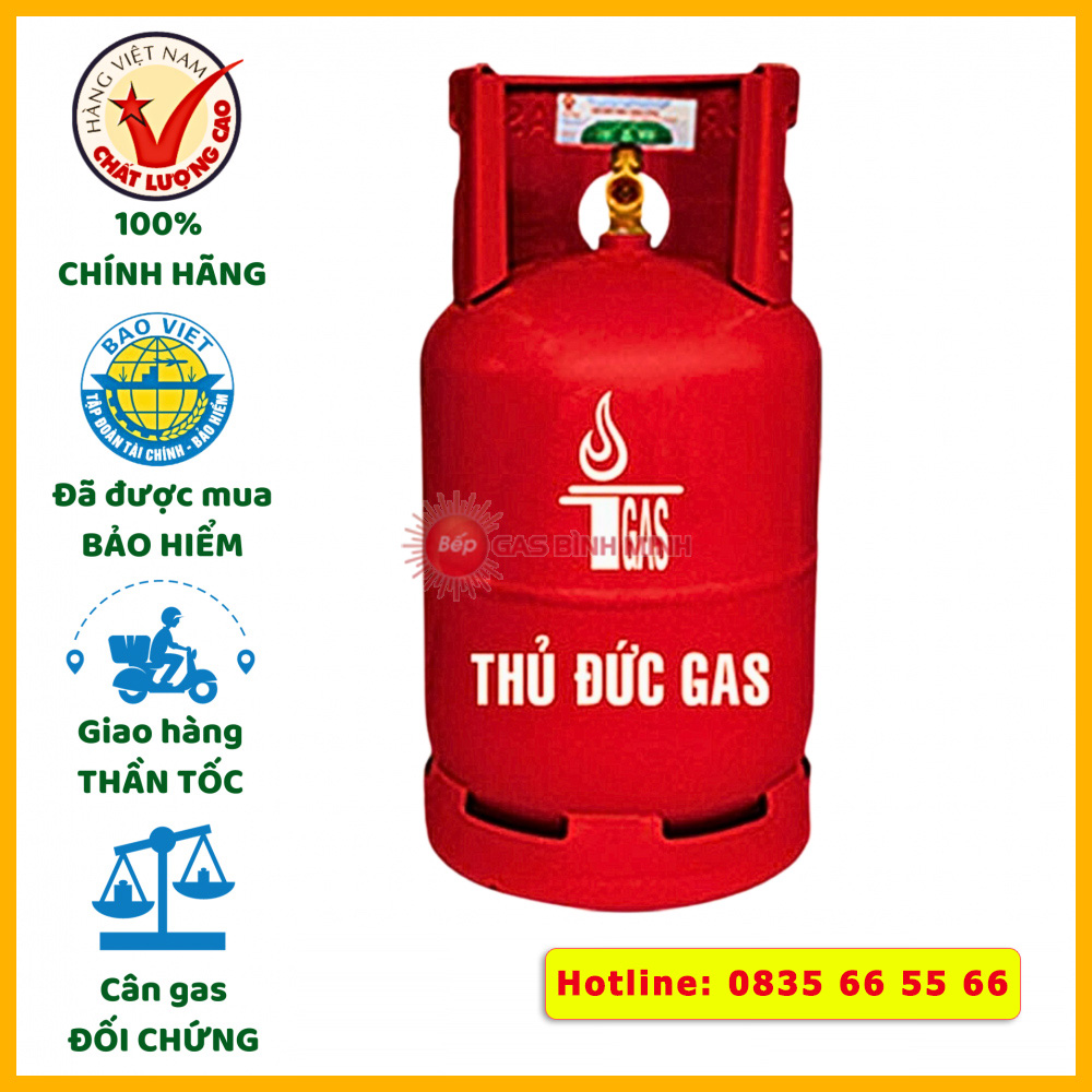 bình gas thủ đức đỏ 12kg giá tốt