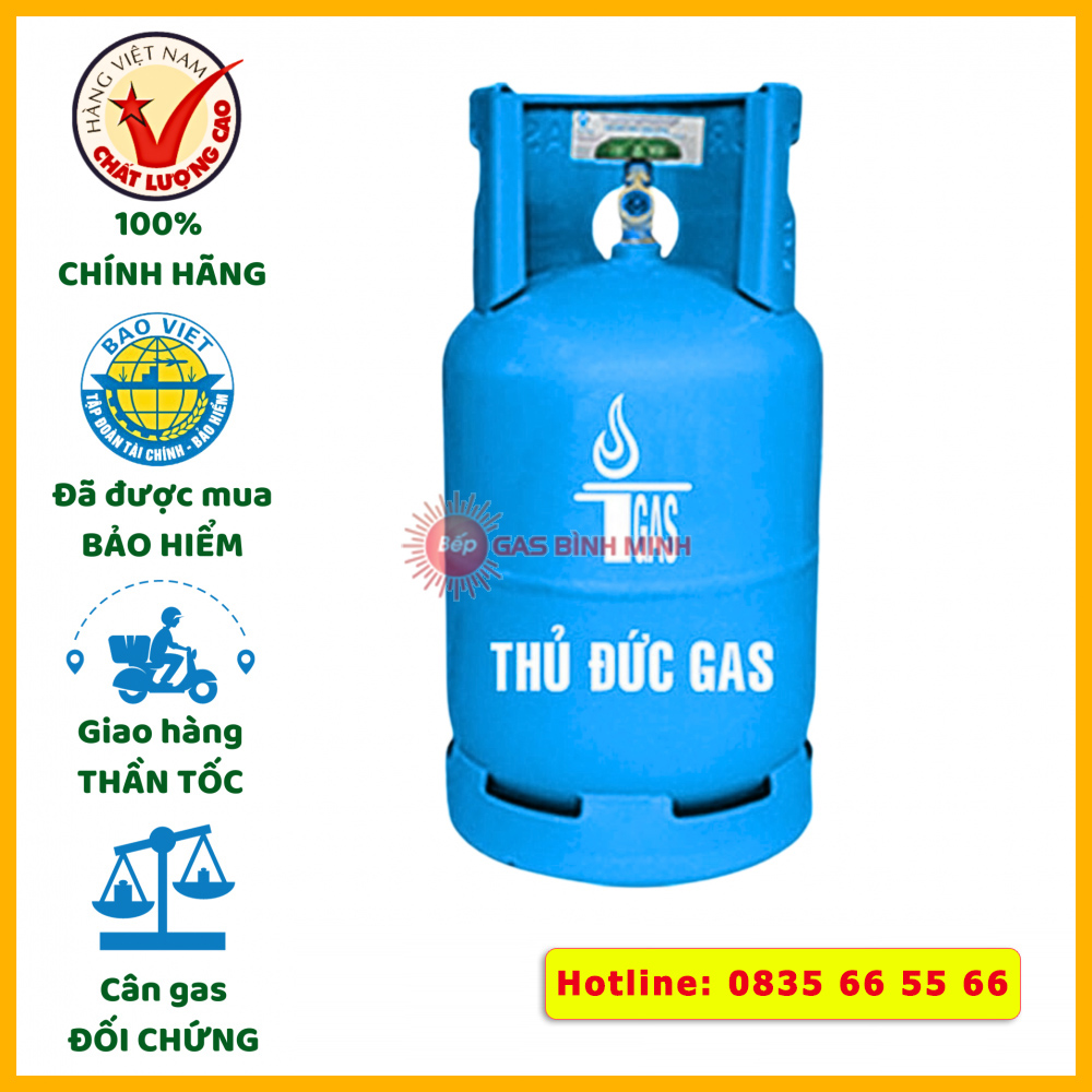 bình gas thủ đức xanh ngọc 12kg giá tốt