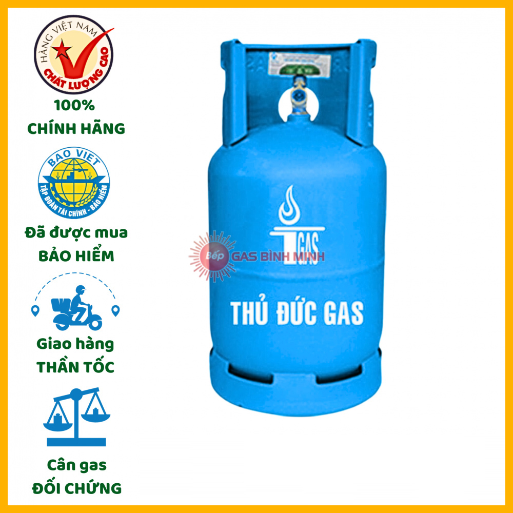 bình gas thủ đức xanh ngọc 12kg giá tốt
