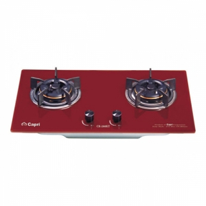 Bếp Gas Âm Kính 2 Lò Capri Cr-208kt (Red)