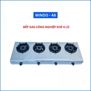 Bếp gas công nghiệp khè 4 lò Windo - 48