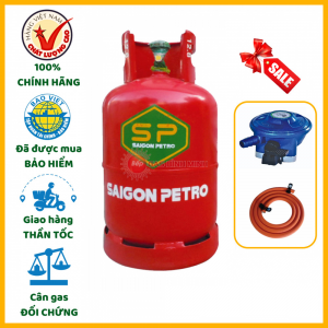 Bộ bình dây van gas Saigon Petro đỏ 12kg