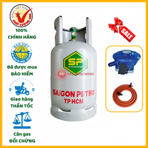 Bộ bình dây van gas Saigon Petro xám 12kg