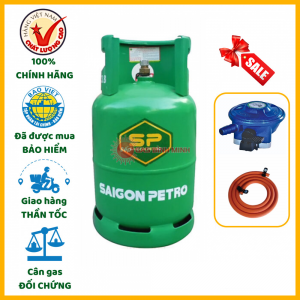 Bộ bình dây van gas Saigon Petro xanh lá 12kg