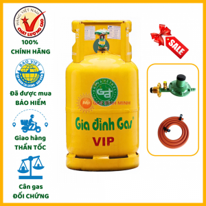 Combo bình gas Gia Đình vàng 12kg