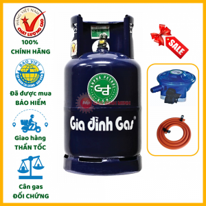 Combo bình gas Gia Đình xanh đậm 12kg