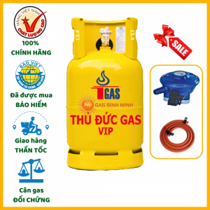 Combo bình gas Thủ Đức màu vàng 12kg