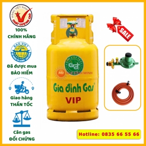 Combo bình gas Gia Đình vàng 12kg