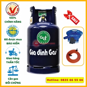 Combo bình gas Gia Đình xanh đậm 12kg