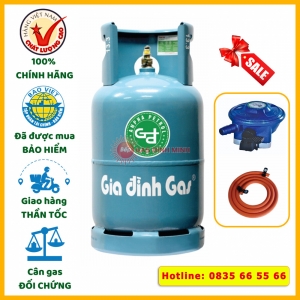 Combo bình gas Gia Đình xanh ngọc 12kg