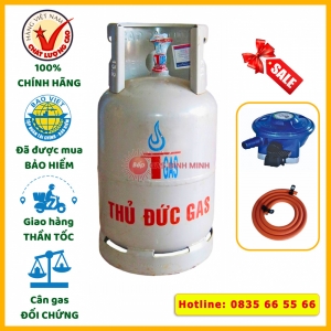 Combo bình gas Thủ Đức xám 12kg