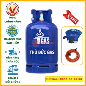 Combo bình gas Thủ Đức màu xanh đậm 12kg